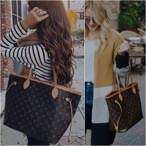 💕CLASSIC Louis Vuitton Neverfull MM Monogram "PEONY/Hot Pink Interior" Tote Bag - Picture 16 of 16